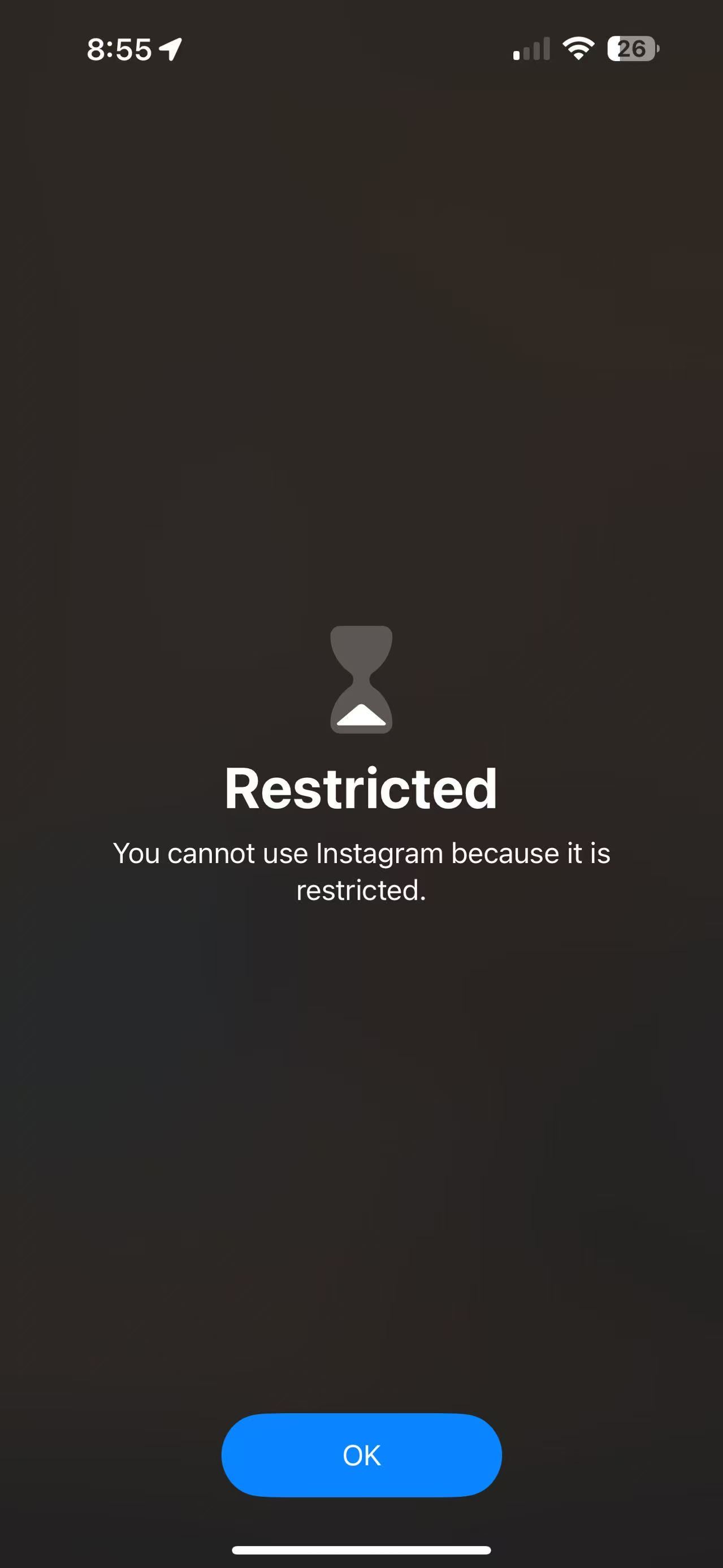 SayAmen app blocked screen — paused for prayer until today's prayer is complete